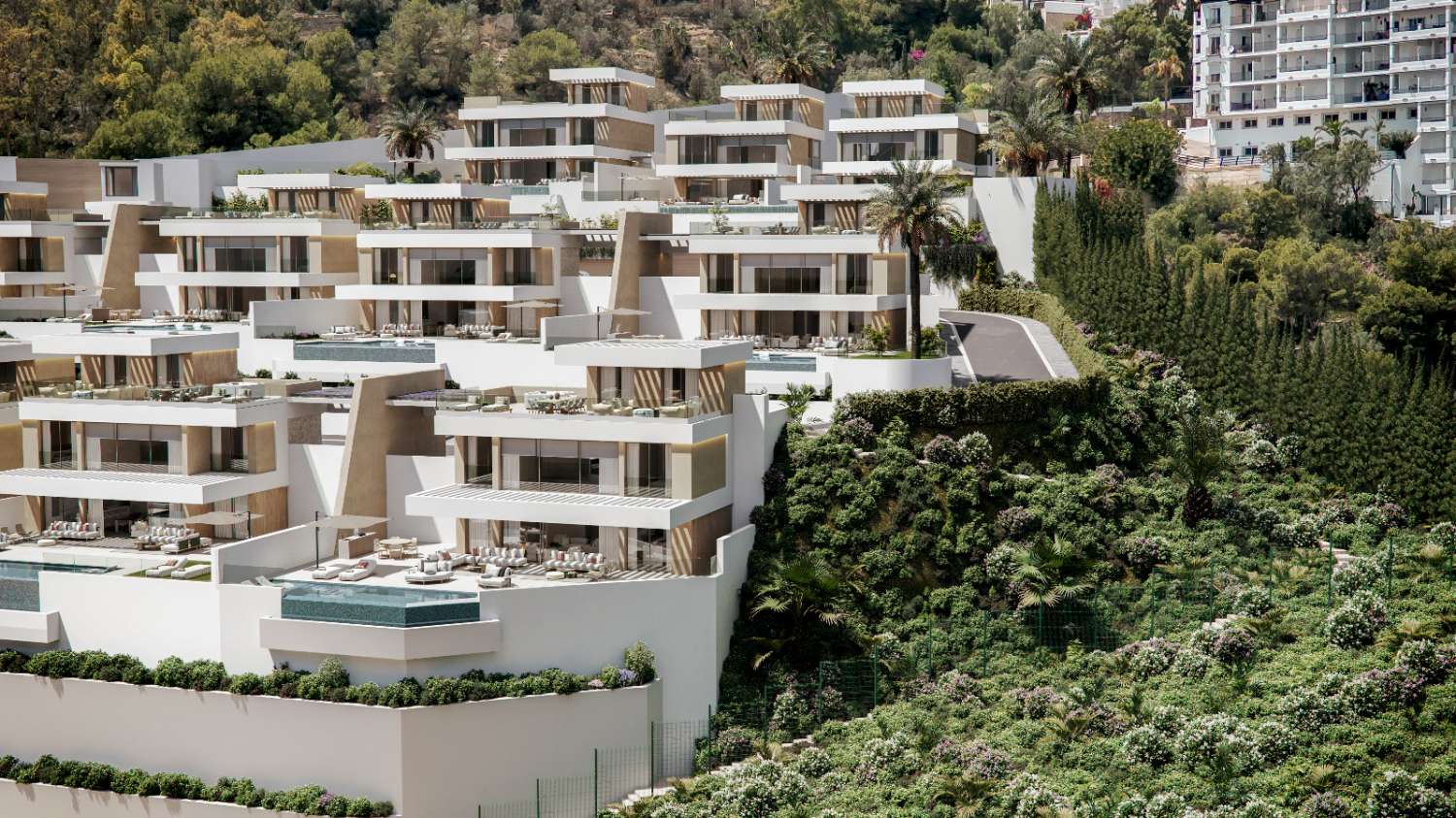 Villas de luxe avec vue panoramique sur la mer