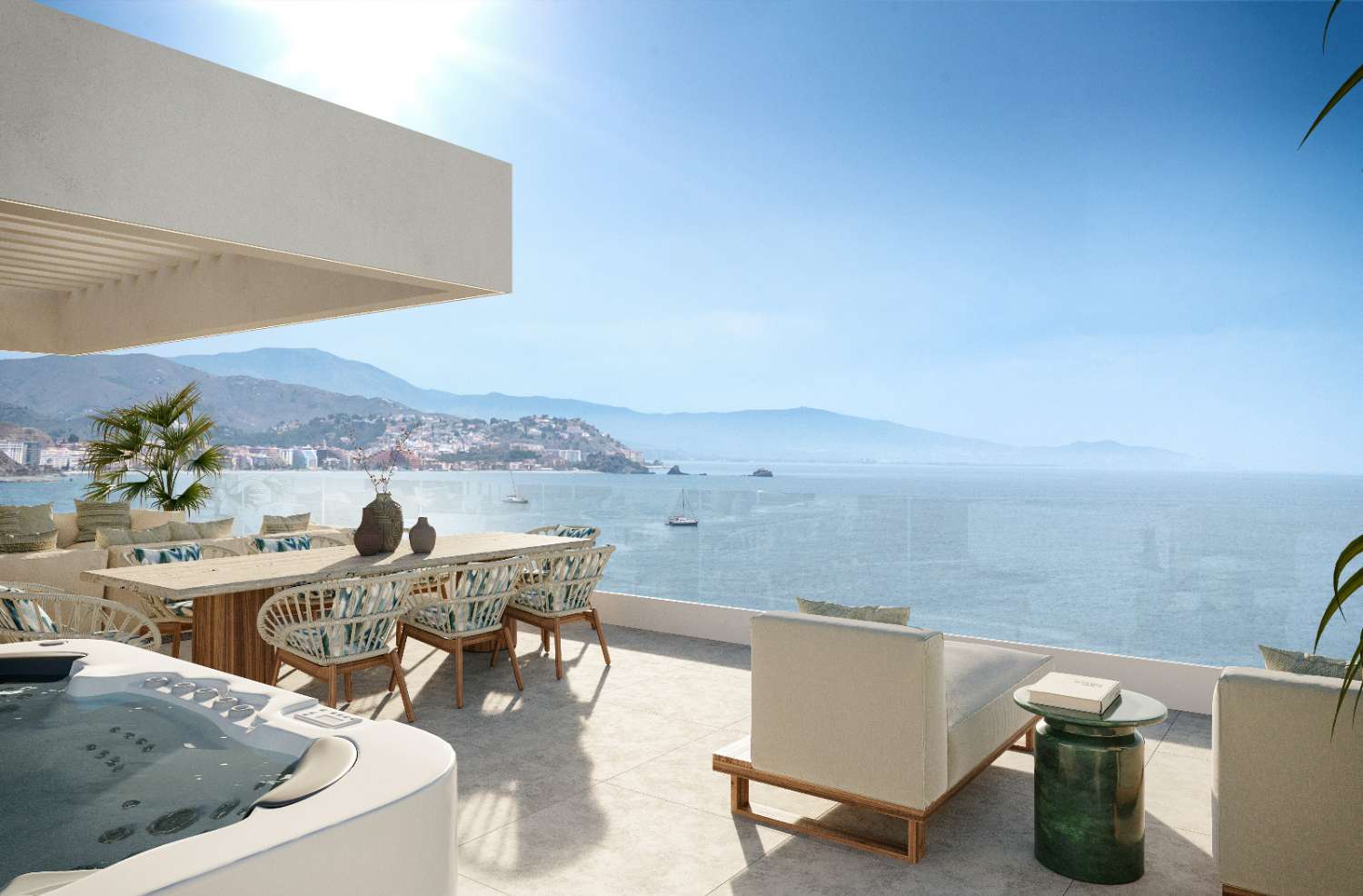 Villas de luxe avec vue panoramique sur la mer