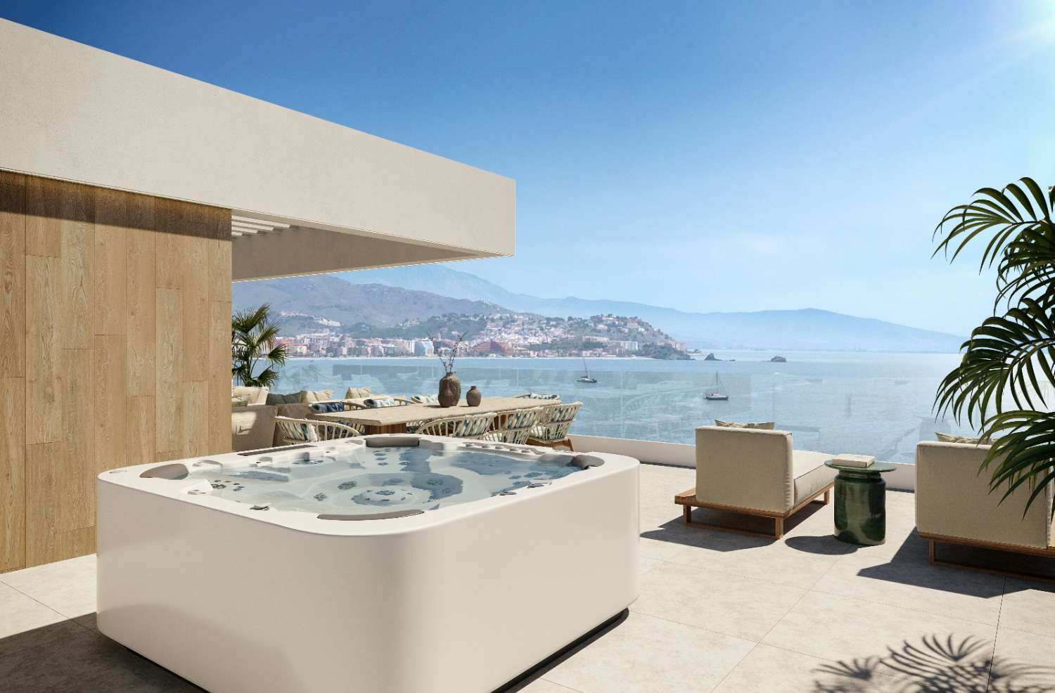 Villas de luxe avec vue panoramique sur la mer